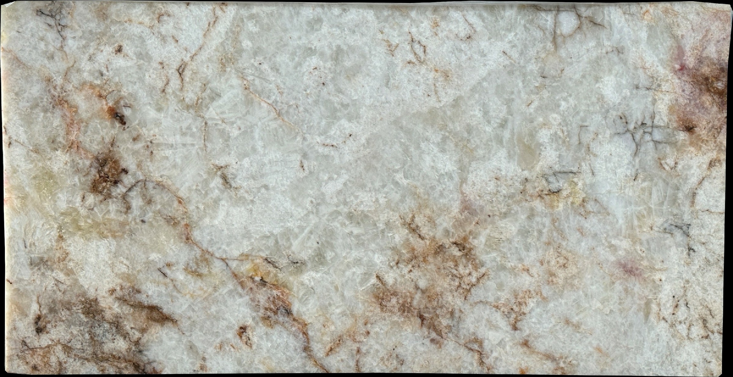 Crystallon Oro Quartzite Slabs Manufacturer White - DDL