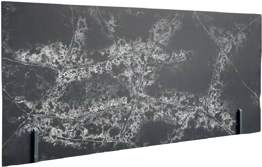 2cm Quarz Black Galcier Resin-Bound Agglomerate slabs