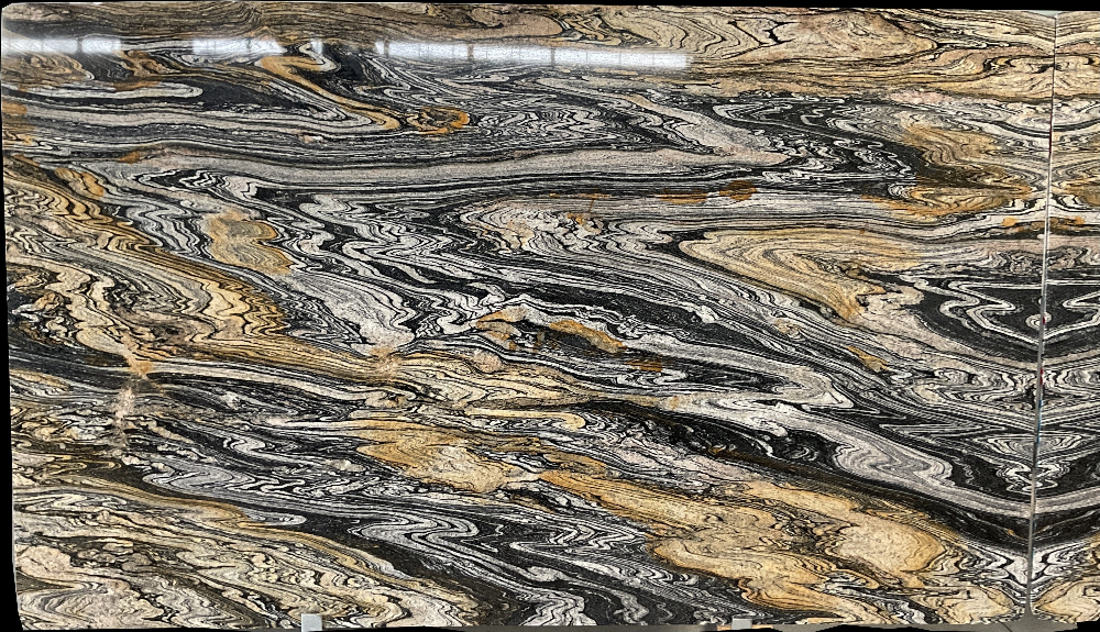 Custom Cut Gg Gold Hard Rock Slabs Strong Veining - DDL