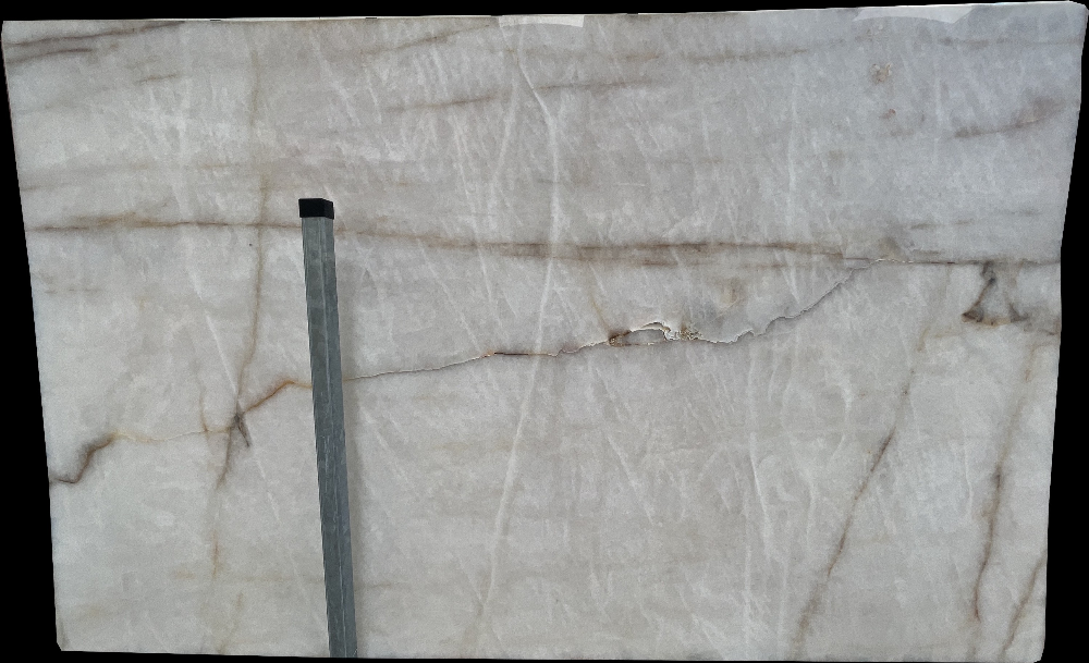 Premium Quality Cristallo Quartzite Slabs Soft Veining
