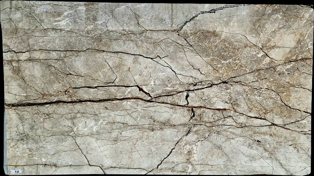 Silver Roots Marble Slabs for Bathroom Vanities Soft Veining