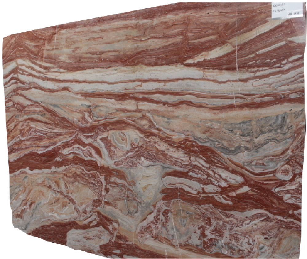 Marble Slabs for Construction - Arabescato Orobico Red