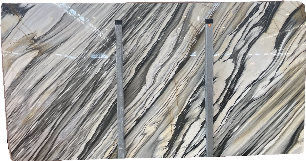 Customized Calacatta Oyr Marble Slabs Strong Veining