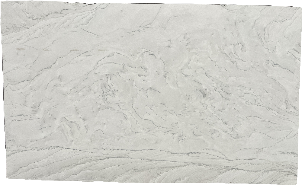 High Quality White Macaubas Quartzite Slabs Cloudy
