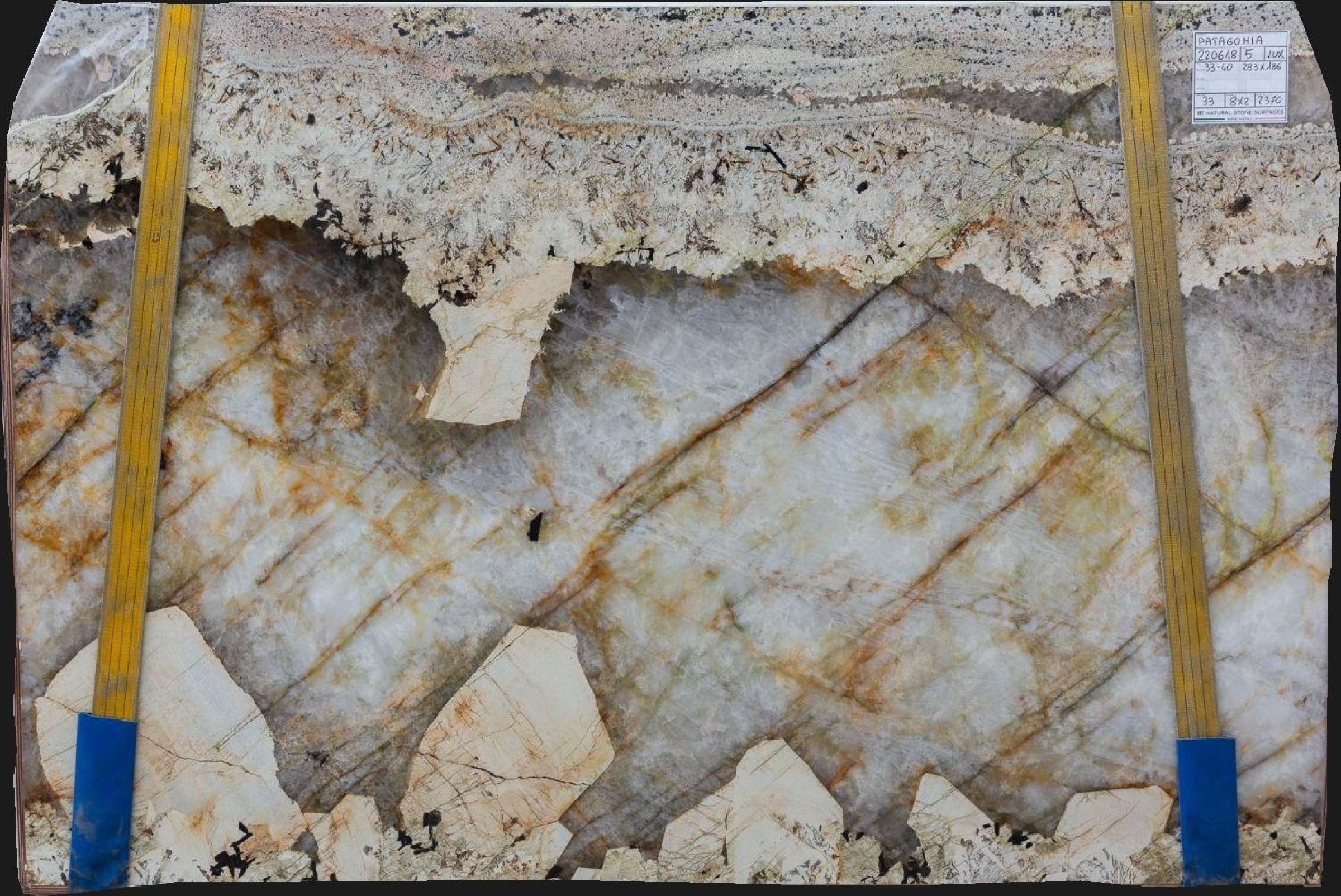 Patagonia Quartzite Slabs for Bathroom Vanities Strong Veining