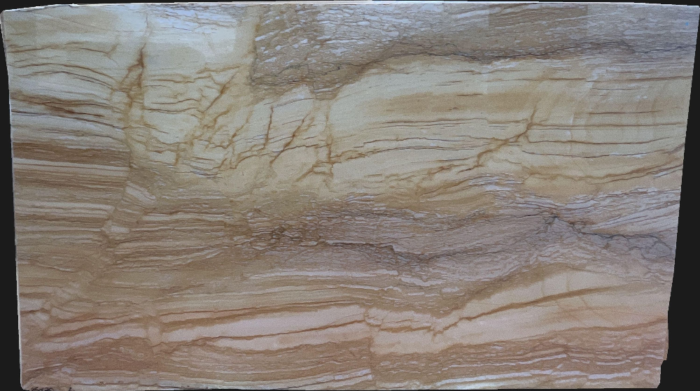 Macaubas Gold Quartzite Slabs for Construction Soft Veining