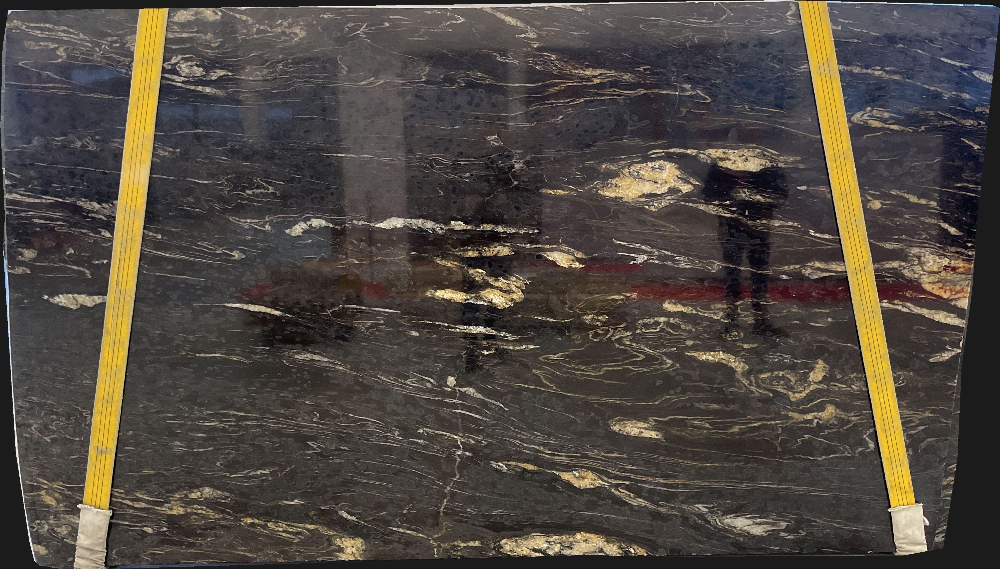 Black Cosmic Gold Hard Rock Slabs for Vanity Tops - DDL
