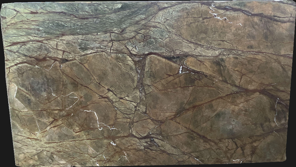 Forest Brown Marble Slabs for Wall Cladding Brown, Green