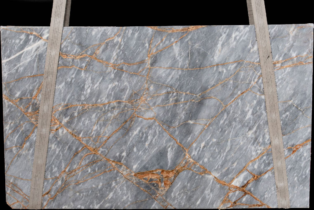 Blue River Marble Slabs Wholesaler Soft Veining Blue, Grey