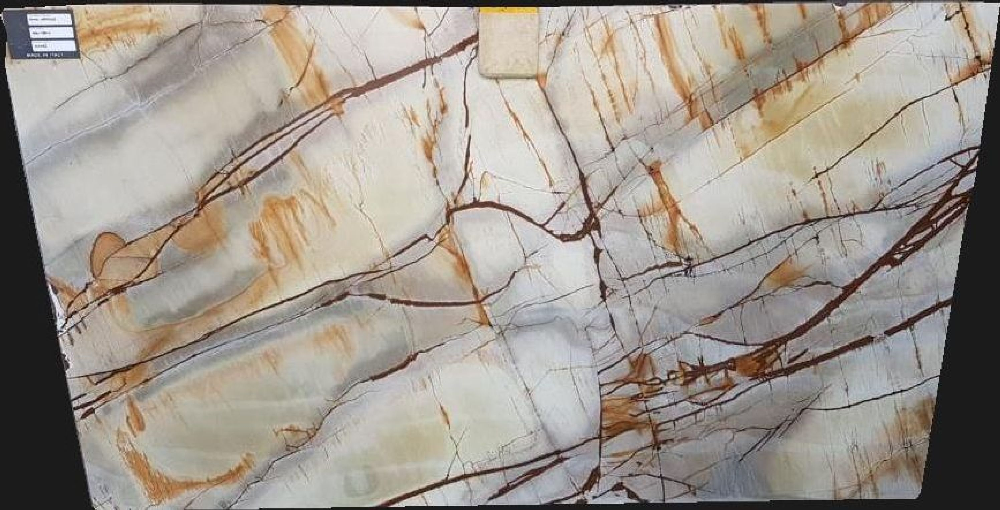 Roma Imperiale Beige Quartzite Slabs for Countertops