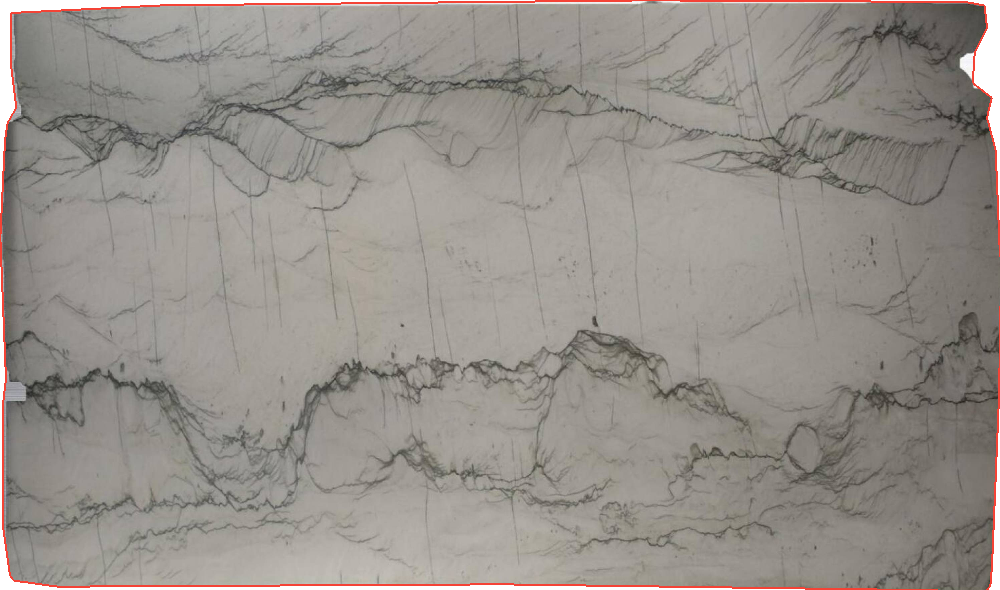 Infinity White Quartzite Slabs for Vanity Tops - 6613