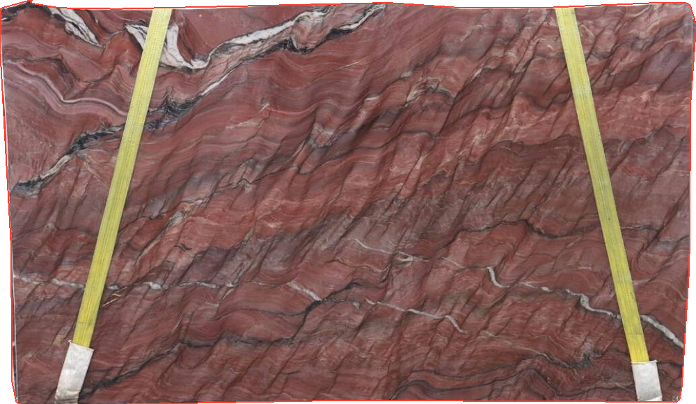 Revolution Quartzite Slabs Distributor Red - 7968 - DDL