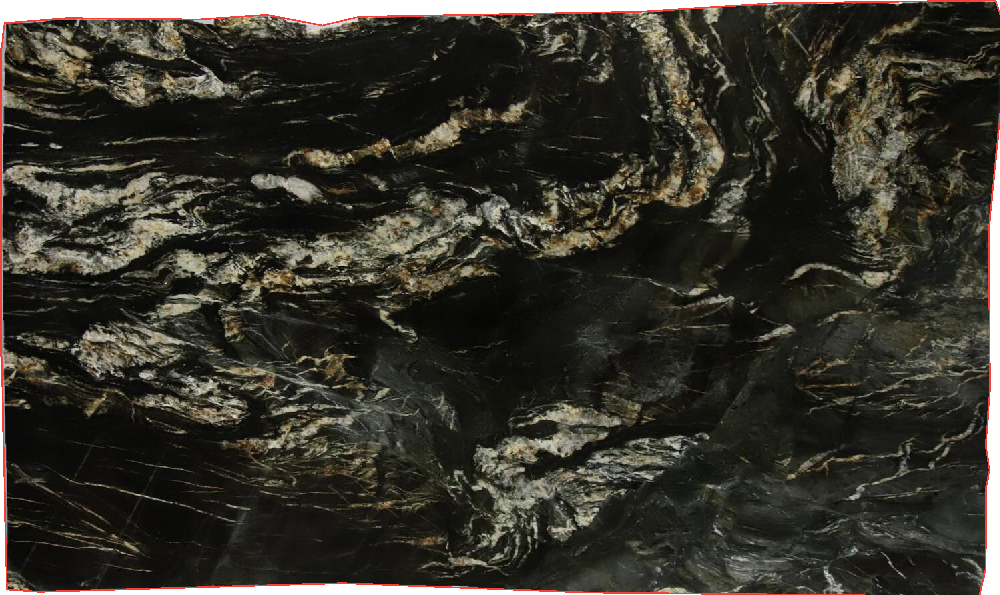 Belvedere Quartzite Slabs for Flooring Black - 8176