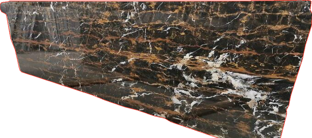 2-3cm Black & Gold Marble slabs