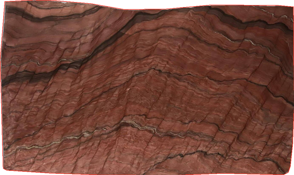 Premium Revolution Quartzite Slabs Red - 4394 - DDL