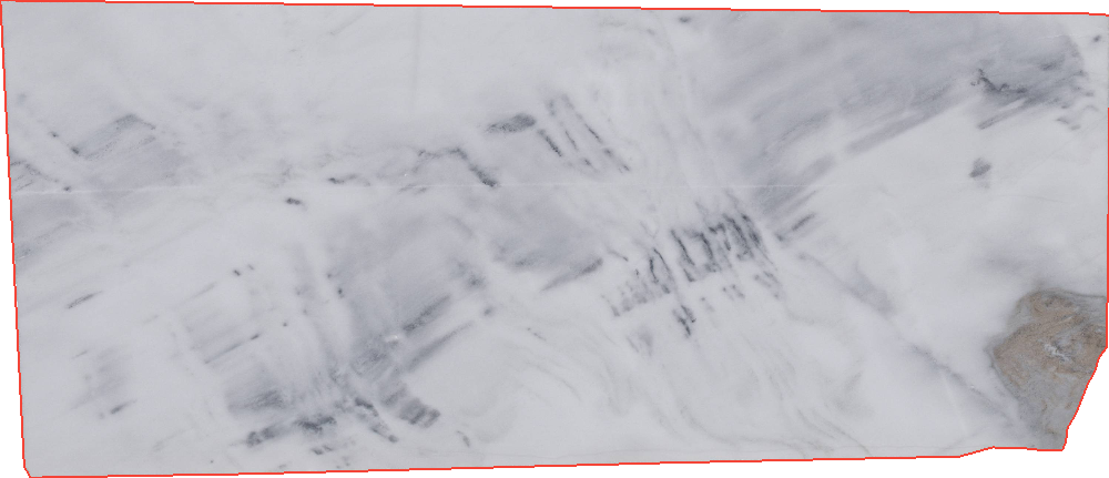 Bianco Nuvolato Marble Slabs for Vanity Tops - 15053