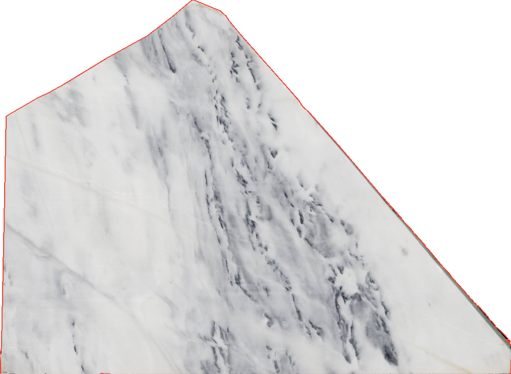 Bianco Nuvolato Marble Slabs for Vanity Tops - 15402