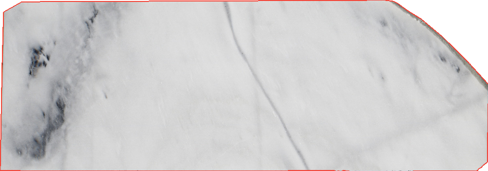 Bianco Nuvolato Marble Slabs for Vanity Tops - 16240