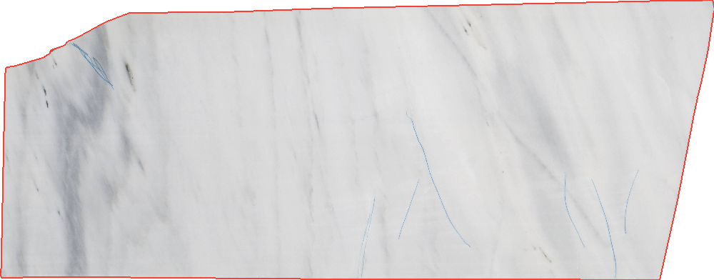 Premium Bianco Nuvolato Marble Slabs - 14066 - DDL