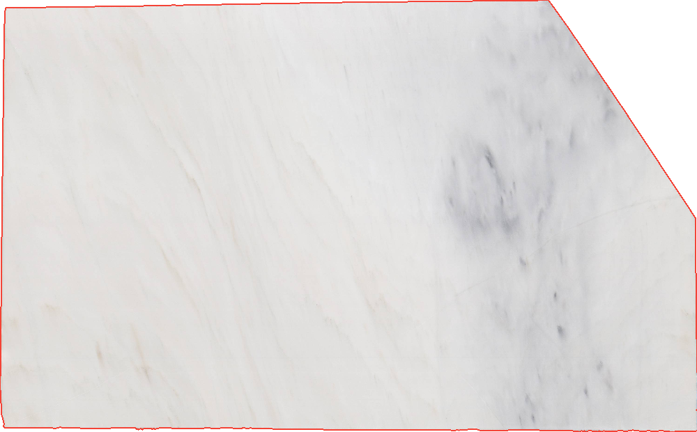 Bianco Nuvolato Marble Slabs for Vanity Tops - 16119