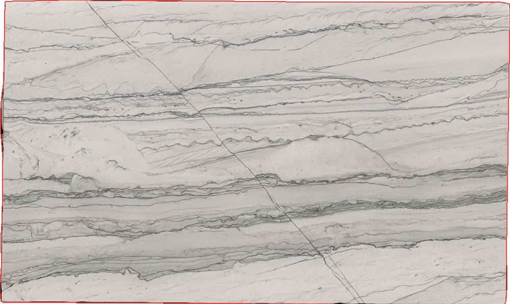 Opus White Hard Rock Slabs for Bathroom Vanities - The Walk - B042206-B