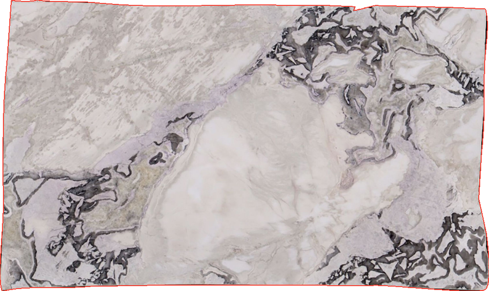 3cm DOVER WHITE Hard Rock slabs